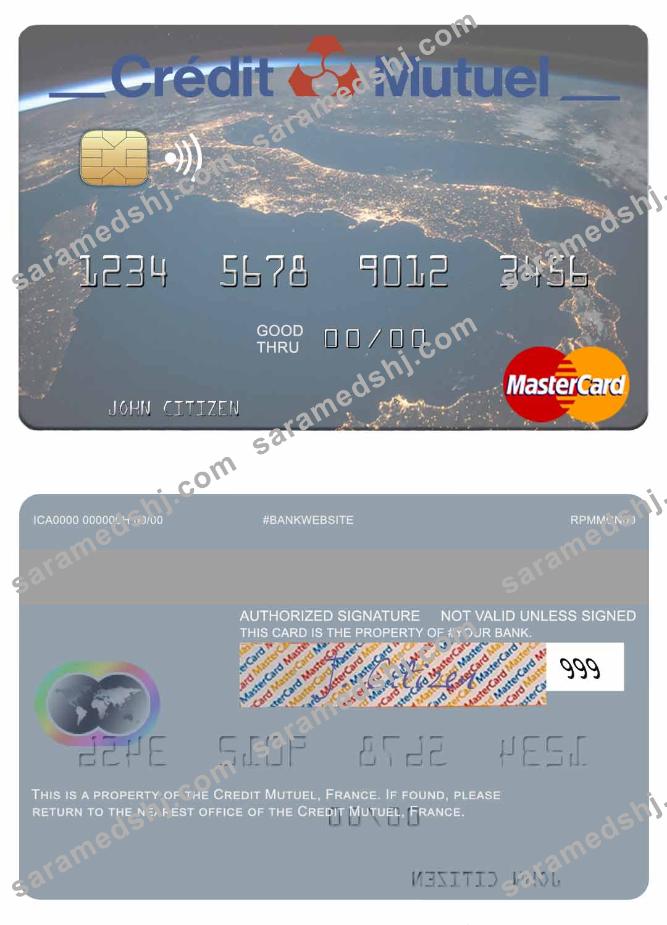 France Credit Mutuel Bank mastercard